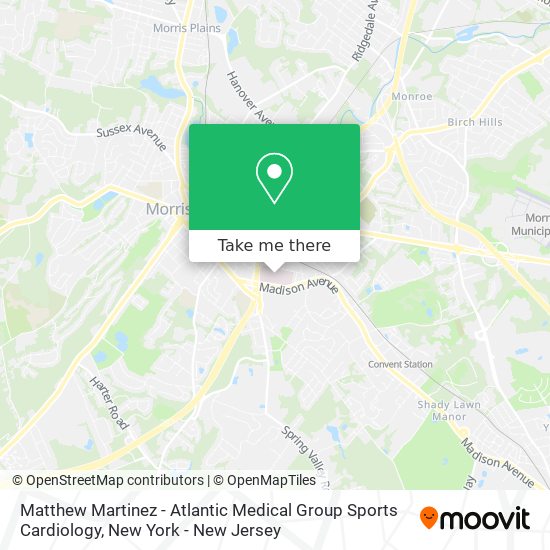 Matthew Martinez - Atlantic Medical Group Sports Cardiology map