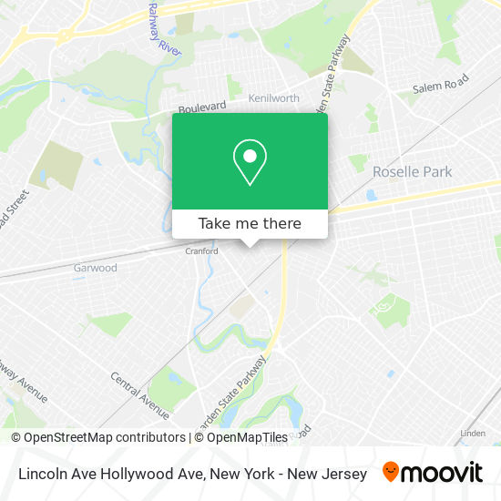 Mapa de Lincoln Ave Hollywood Ave