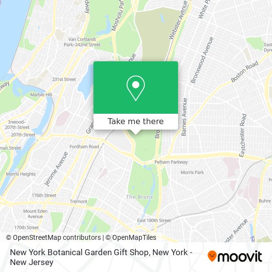 New York Botanical Garden Gift Shop map