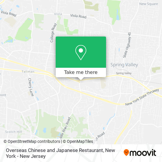 Mapa de Overseas Chinese and Japanese Restaurant