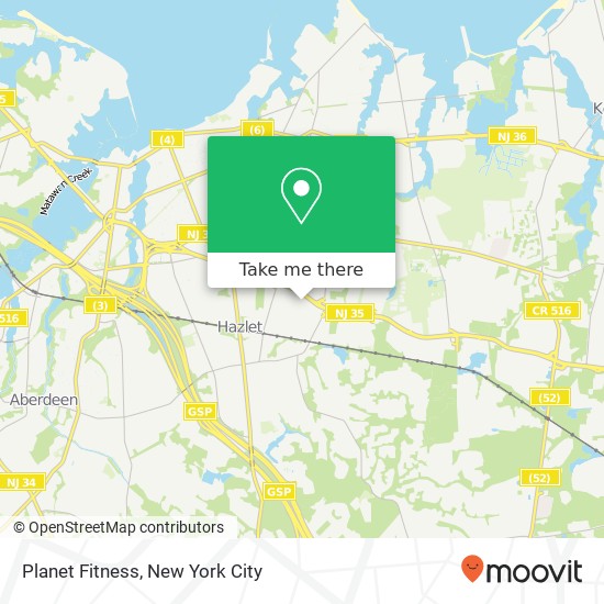 Planet Fitness map