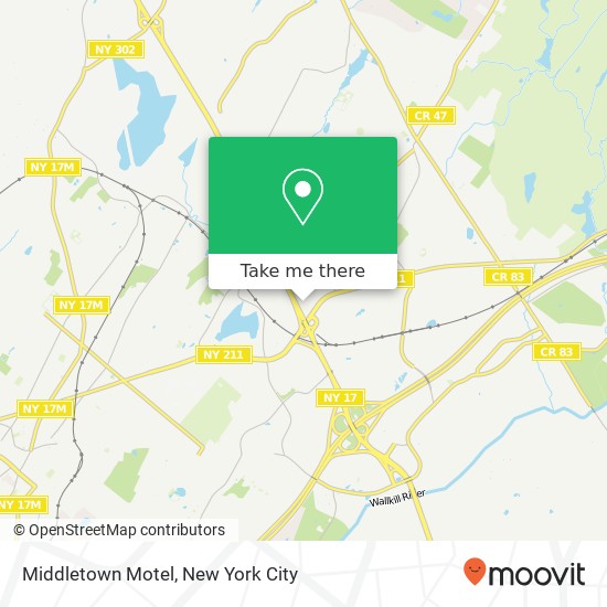 Mapa de Middletown Motel