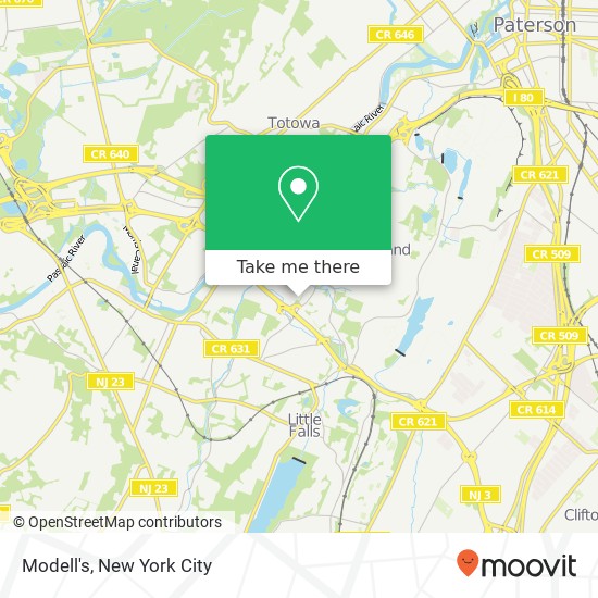 Mapa de Modell's