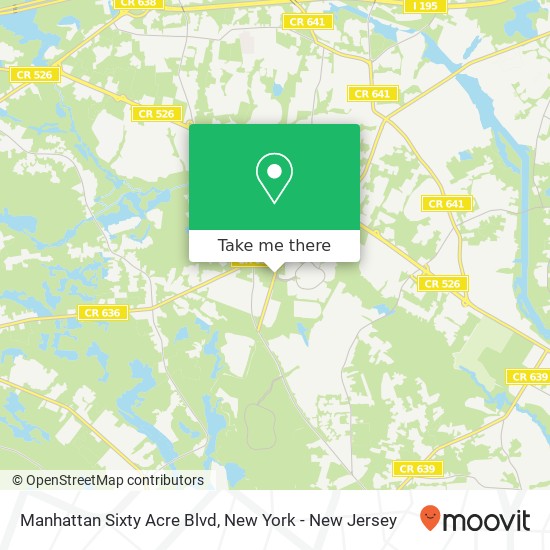 Manhattan Sixty Acre Blvd map