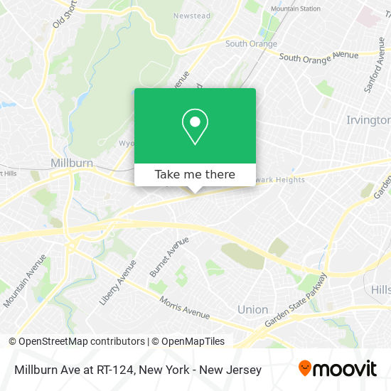 Millburn Ave at RT-124 map