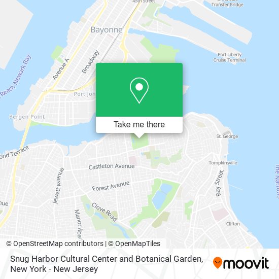 Snug Harbor Cultural Center and Botanical Garden map