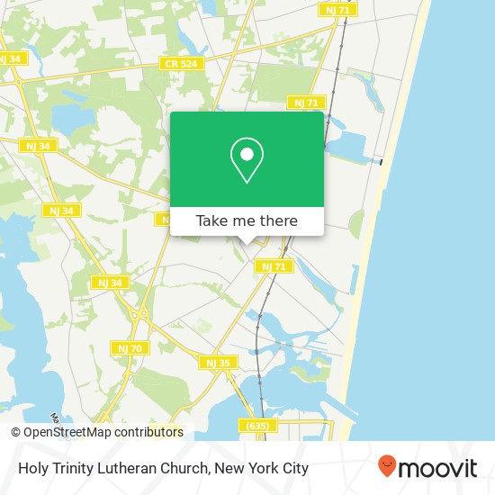 Holy Trinity Lutheran Church map