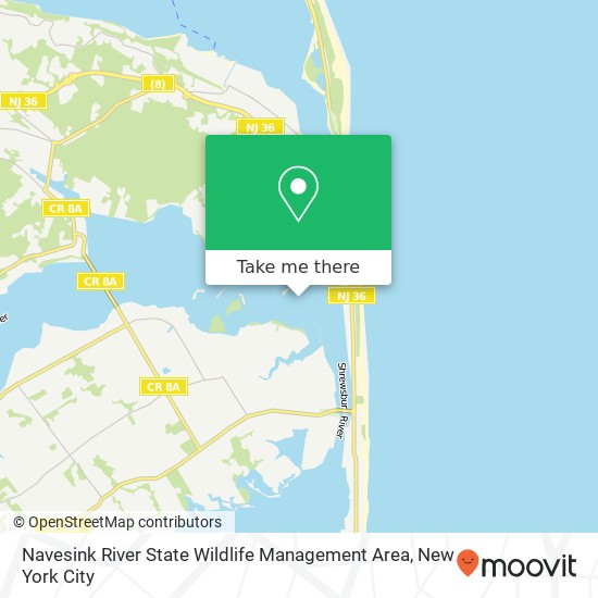 Navesink River State Wildlife Management Area map