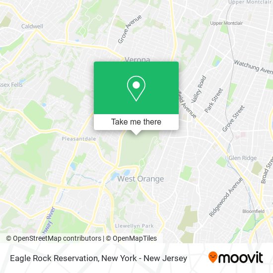 Eagle Rock Reservation map