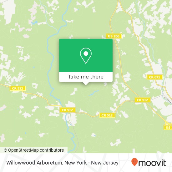 Mapa de Willowwood Arboretum