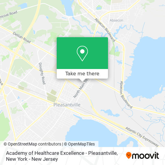 Academy of Healthcare Excellence - Pleasantville map