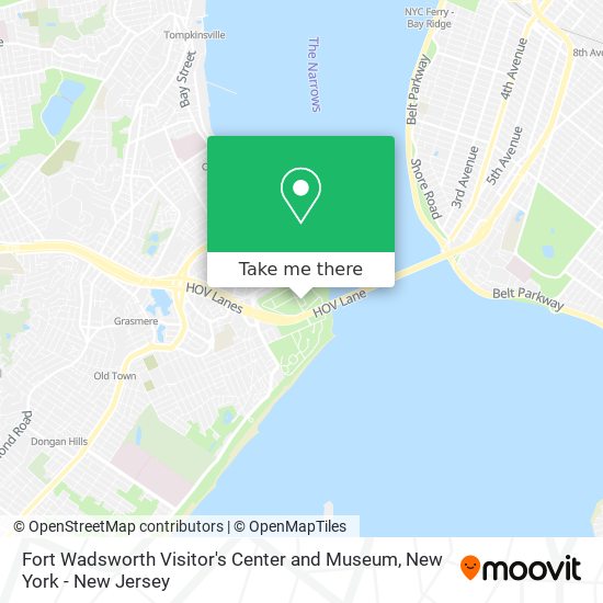 Fort Wadsworth Visitor's Center and Museum map