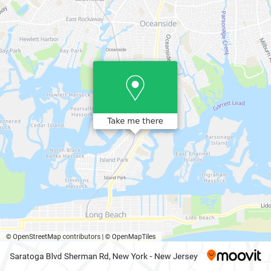 Mapa de Saratoga Blvd Sherman Rd