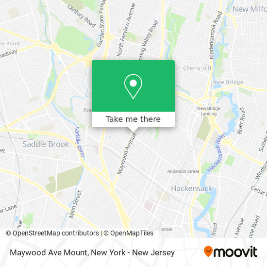 Maywood Ave Mount map