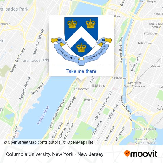 Columbia University map