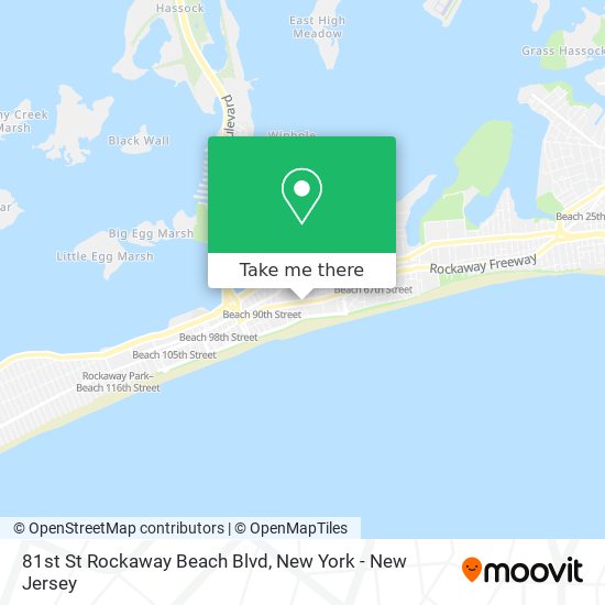 81st St Rockaway Beach Blvd map