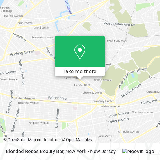 Mapa de Blended Roses Beauty Bar