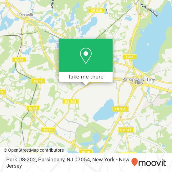 Mapa de Park US-202, Parsippany, NJ 07054