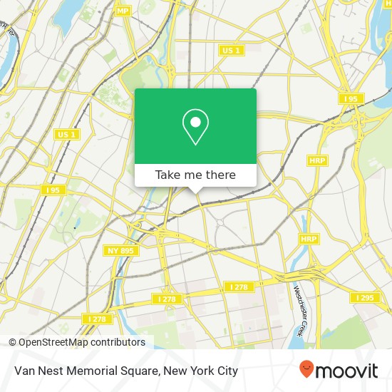 Van Nest Memorial Square map