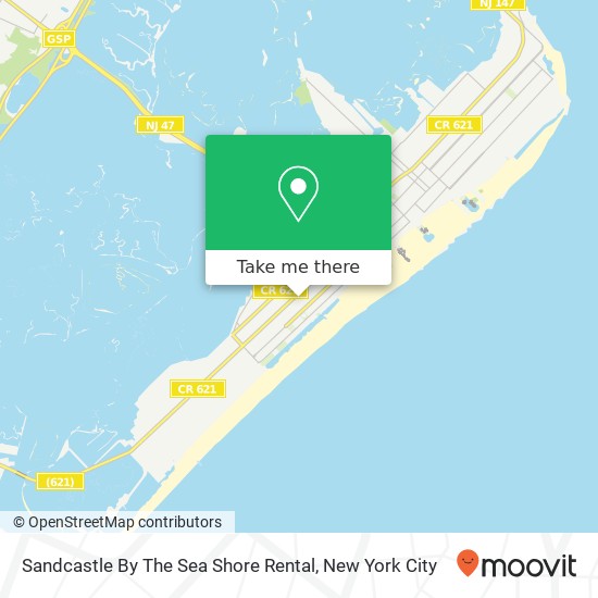 Sandcastle By The Sea Shore Rental map