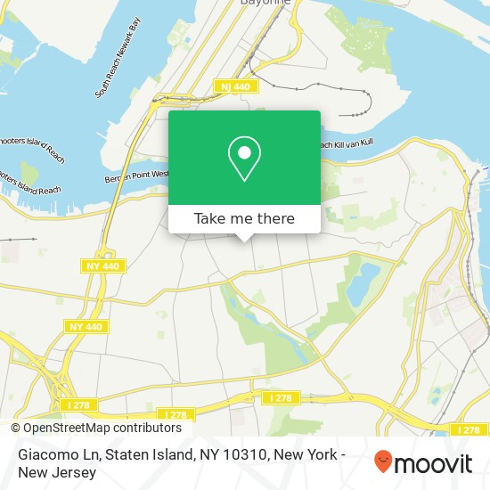 Mapa de Giacomo Ln, Staten Island, NY 10310