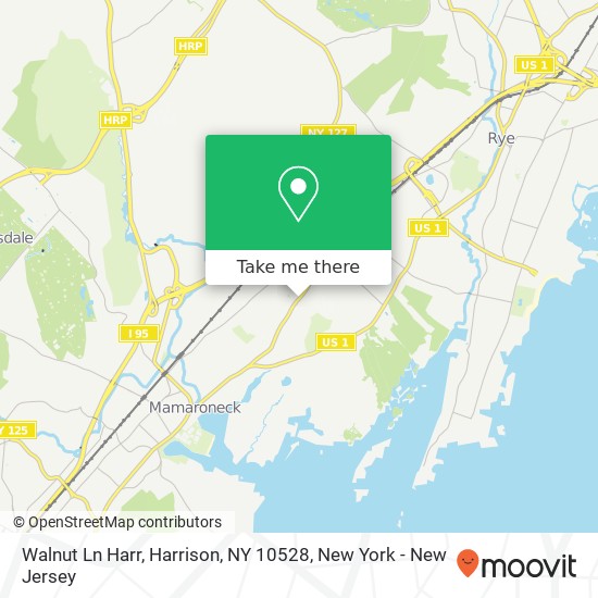 Walnut Ln Harr, Harrison, NY 10528 map
