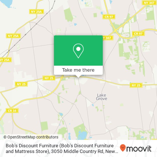 Mapa de Bob's Discount Furniture (Bob's Discount Furniture and Mattress Store), 3050 Middle Country Rd