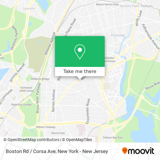 Boston Rd / Corsa Ave map