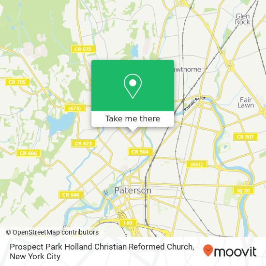 Prospect Park Holland Christian Reformed Church map