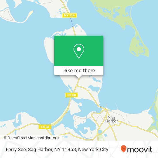 Ferry See, Sag Harbor, NY 11963 map