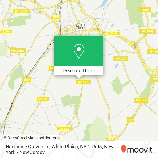 Hartsdale Craven Ln, White Plains, NY 10605 map