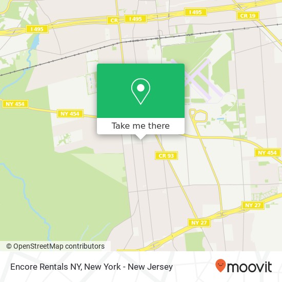 Mapa de Encore Rentals NY