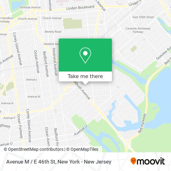 Mapa de Avenue M / E 46th St