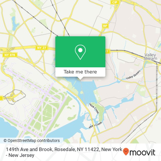 Mapa de 149th Ave and Brook, Rosedale, NY 11422