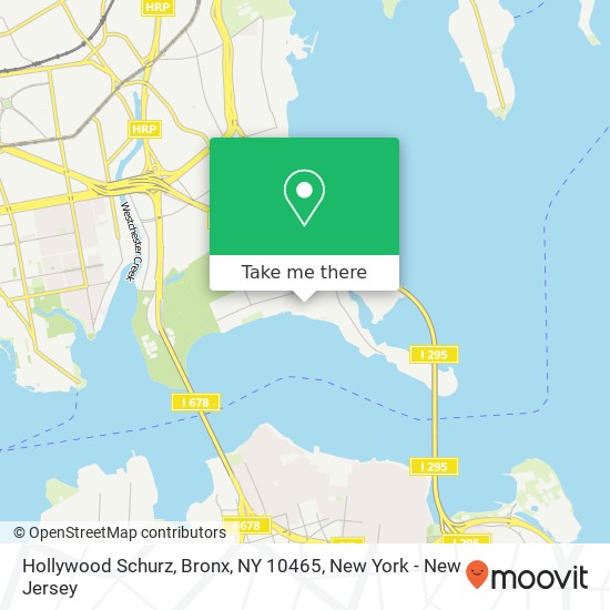 Mapa de Hollywood Schurz, Bronx, NY 10465