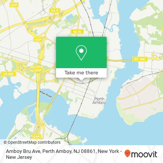 Amboy Bru Ave, Perth Amboy, NJ 08861 map