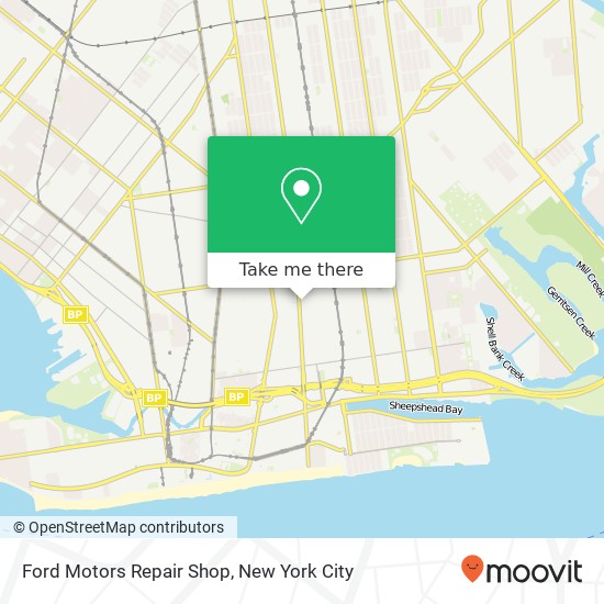 Mapa de Ford Motors Repair Shop