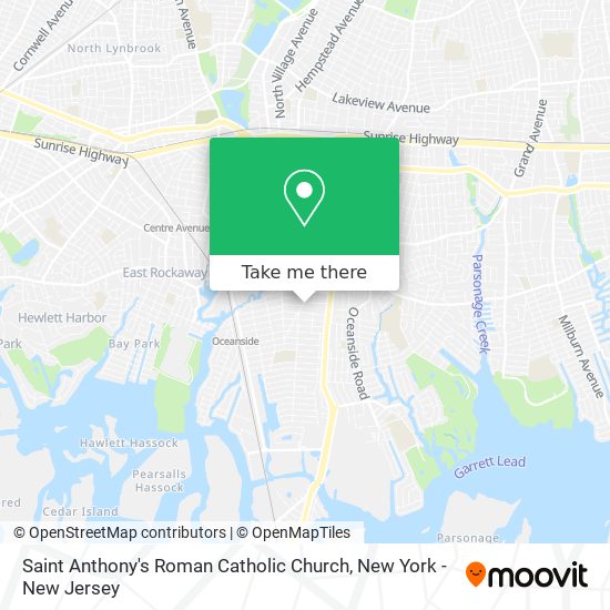 Saint Anthony's Roman Catholic Church map