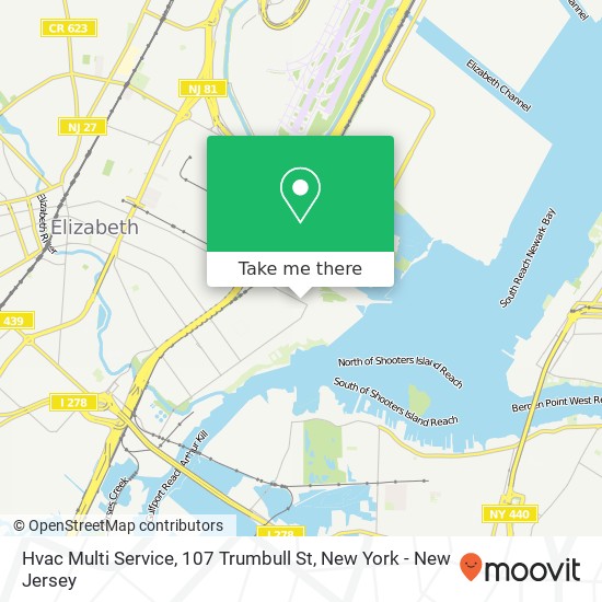 Mapa de Hvac Multi Service, 107 Trumbull St