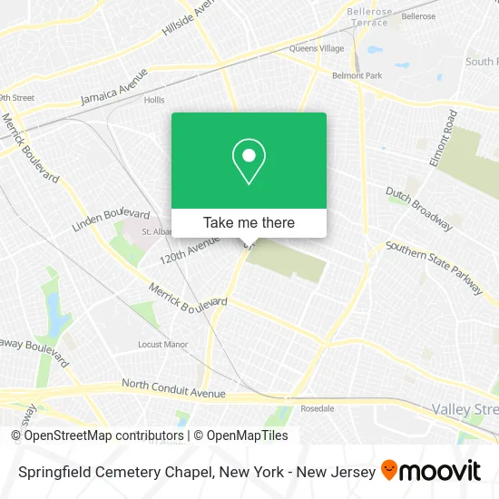 Springfield Cemetery Chapel map