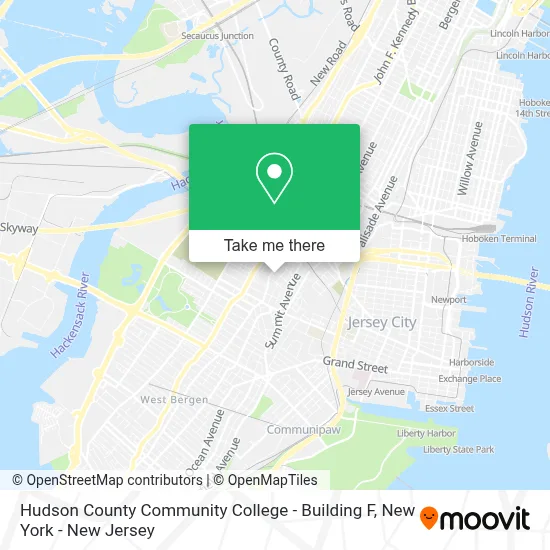 Hudson County Community College - Building F map