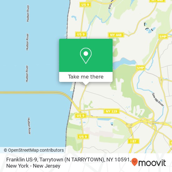 Mapa de Franklin US-9, Tarrytown (N TARRYTOWN), NY 10591