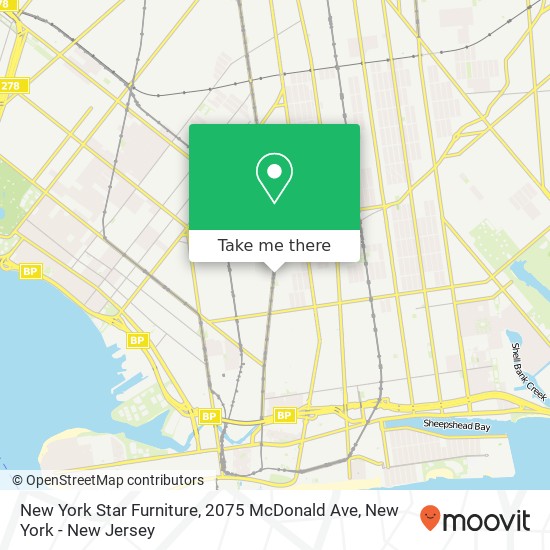 New York Star Furniture, 2075 McDonald Ave map