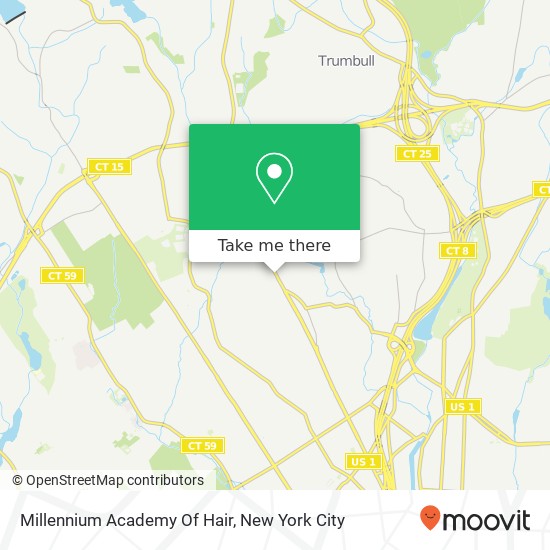 Millennium Academy Of Hair map