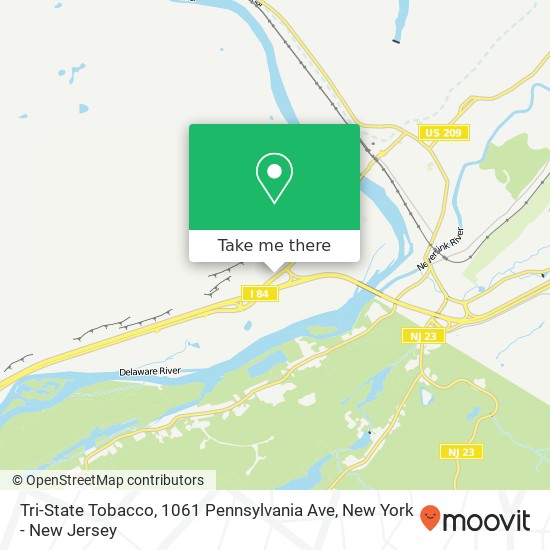 Mapa de Tri-State Tobacco, 1061 Pennsylvania Ave