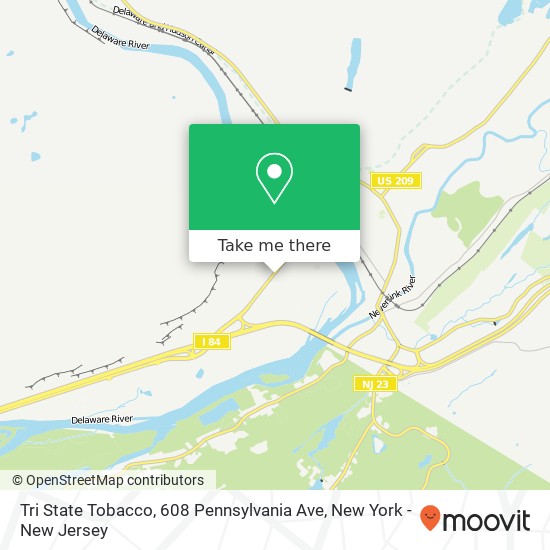 Mapa de Tri State Tobacco, 608 Pennsylvania Ave