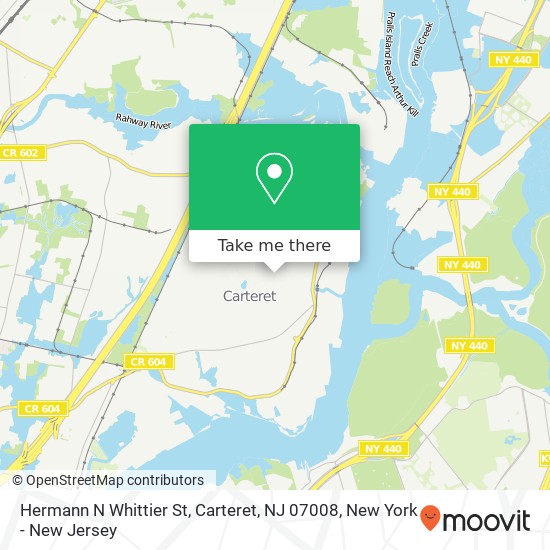 Hermann N Whittier St, Carteret, NJ 07008 map