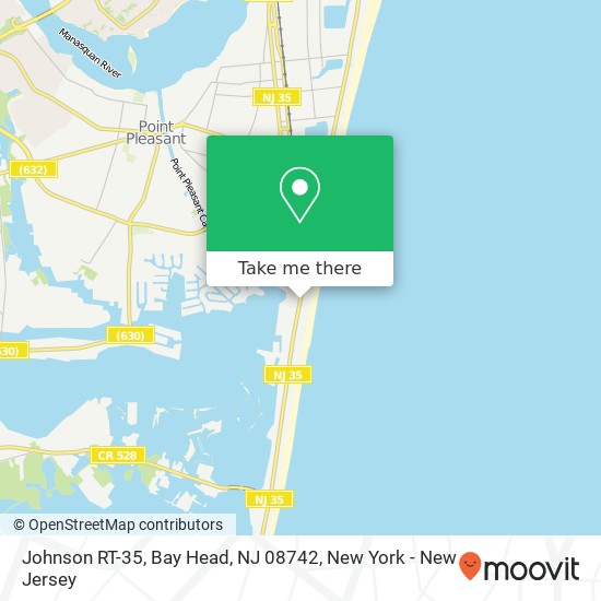 Johnson RT-35, Bay Head, NJ 08742 map