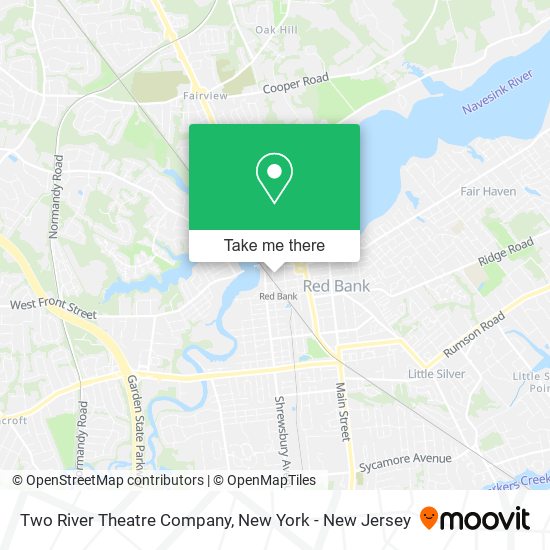 Two River Theatre Company map