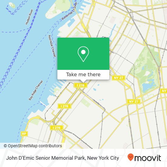 John D'Emic Senior Memorial Park map